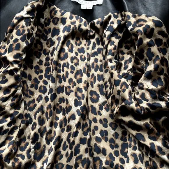 Veronica Beard Nevis Lamb Leather Blazer Jacket Cropped Black Silver Size 0‎ - Picture 7 of 11